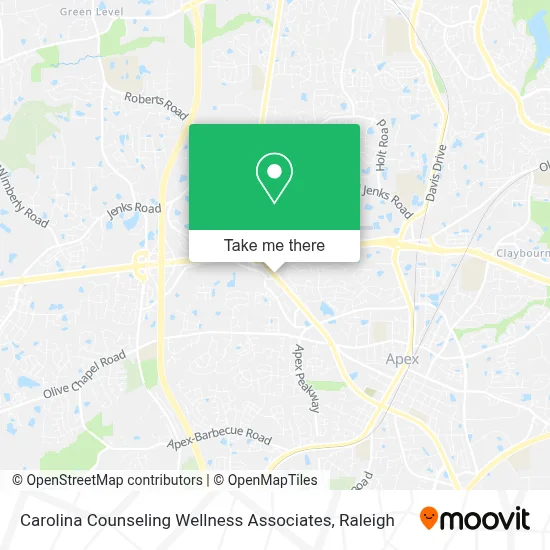 Carolina Counseling Wellness Associates map