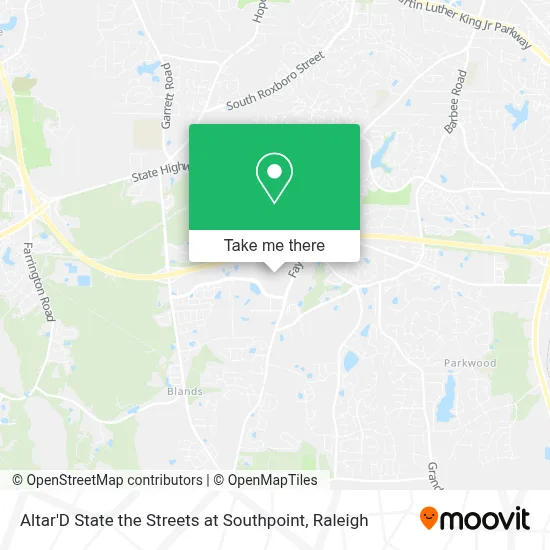 Altar'D State the Streets at Southpoint map