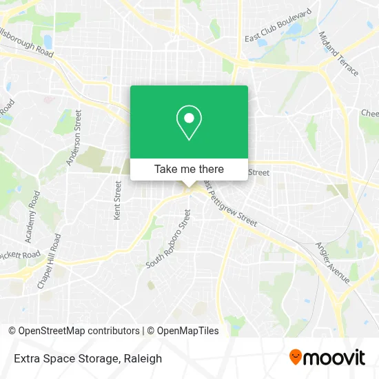 Extra Space Storage map