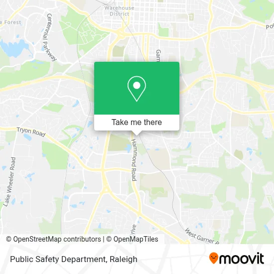 Public Safety Department map