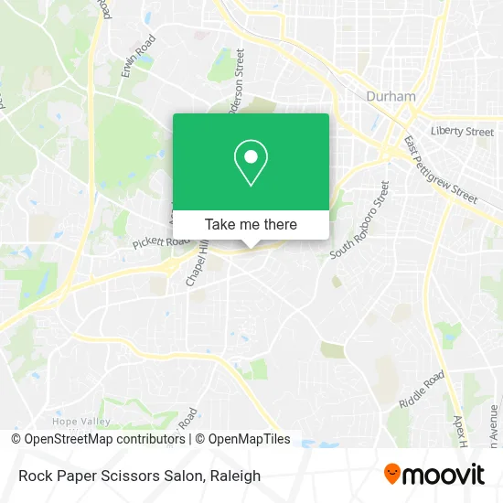 Rock Paper Scissors Salon map