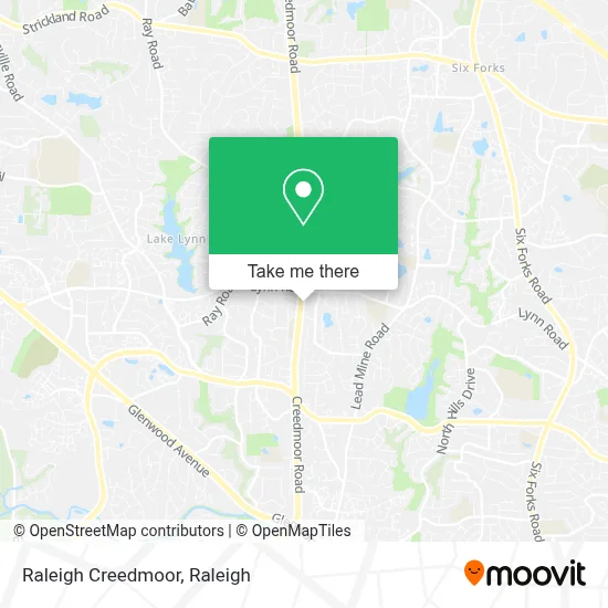 Raleigh Creedmoor map