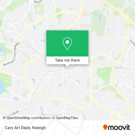 Cary Art Daze map