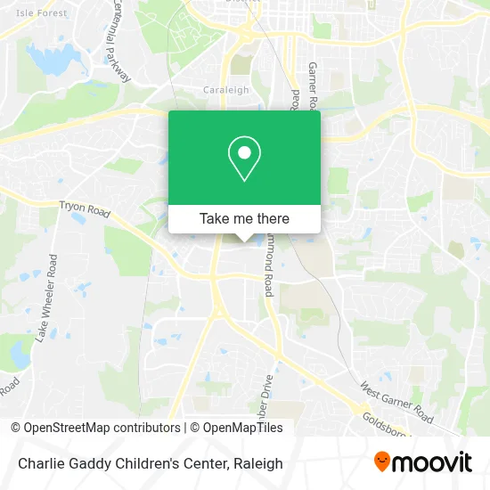 Charlie Gaddy Children's Center map