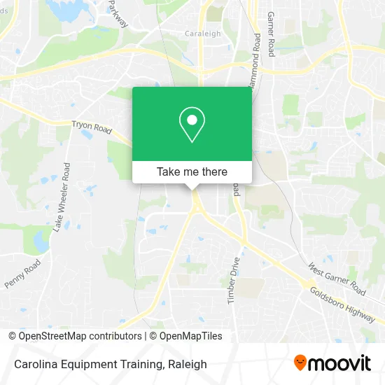 Carolina Equipment Training map