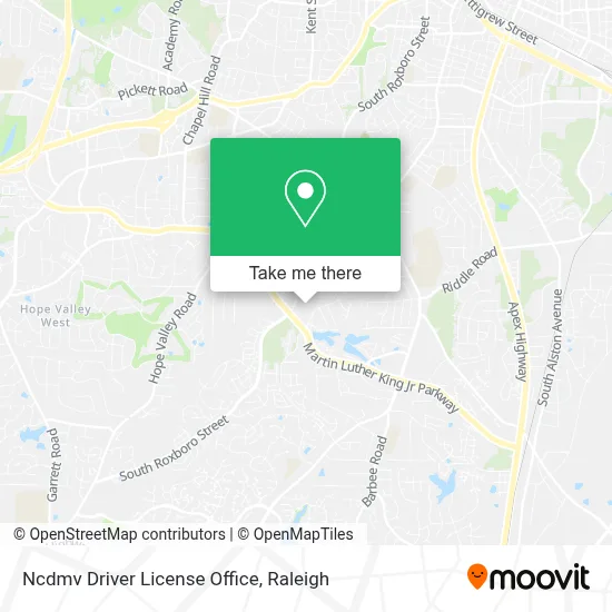 Ncdmv Driver License Office map