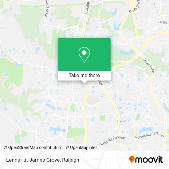Lennar at James Grove map