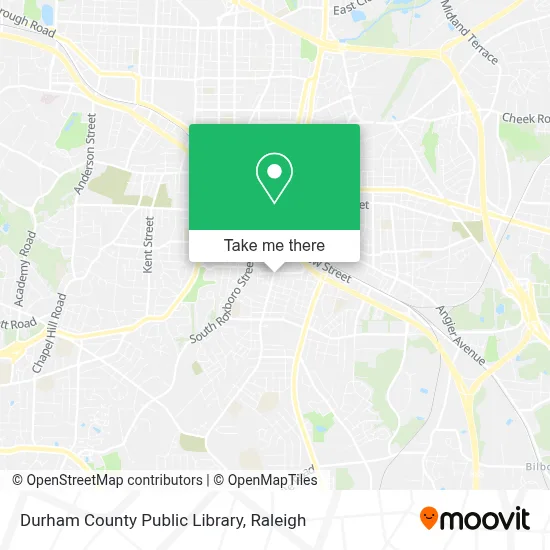 Durham County Public Library map