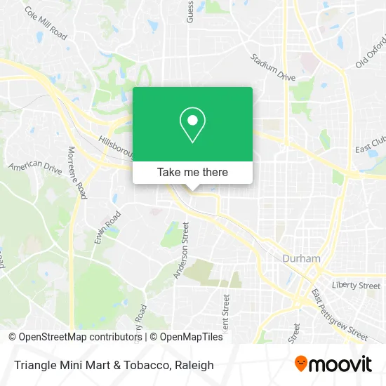 Triangle Mini Mart & Tobacco map