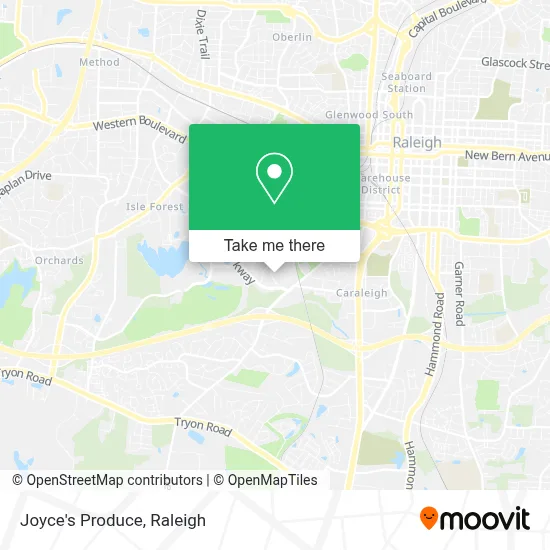 Joyce's Produce map