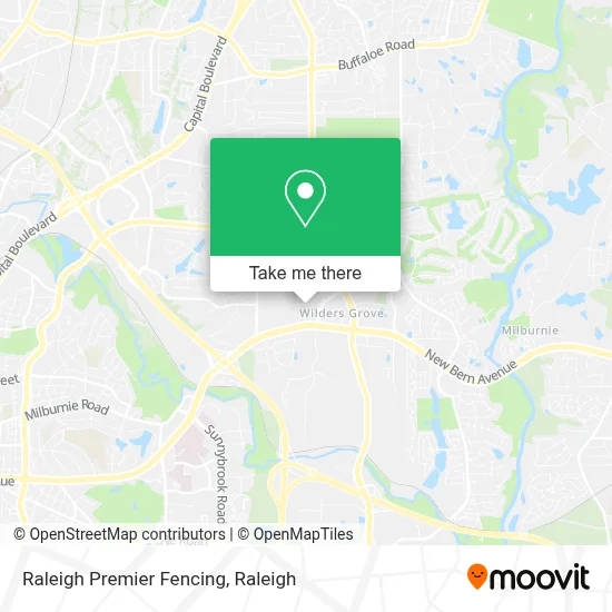 Raleigh Premier Fencing map
