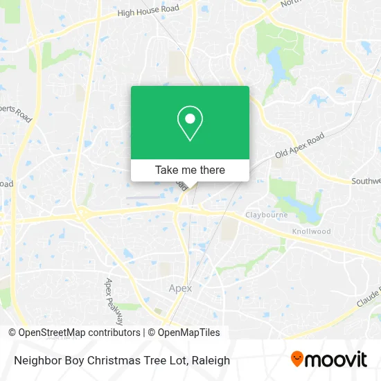 Neighbor Boy Christmas Tree Lot map