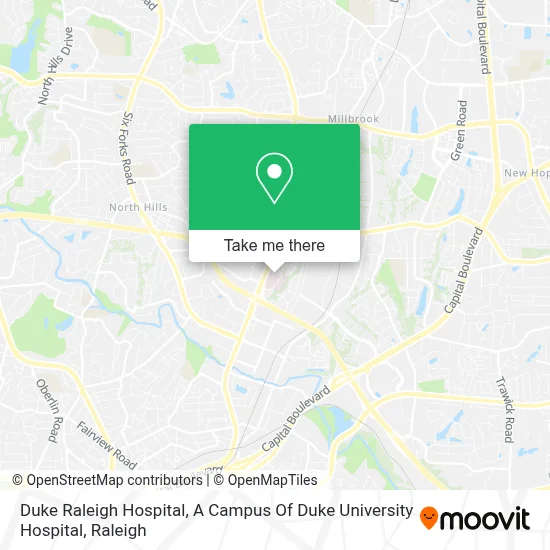 Duke Raleigh Hospital, A Campus Of Duke University Hospital map