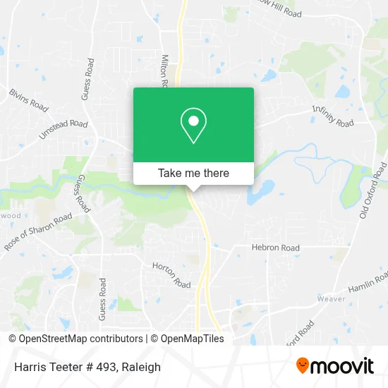Harris Teeter # 493 map