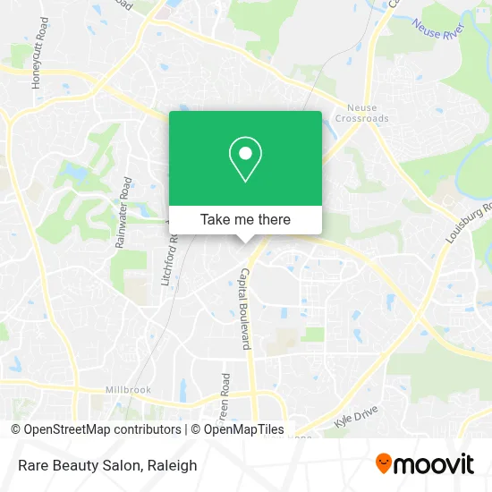 Rare Beauty Salon map