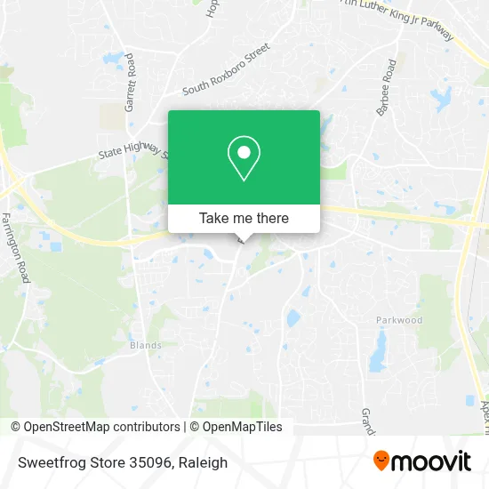 Sweetfrog Store 35096 map
