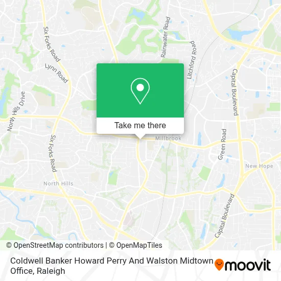 Coldwell Banker Howard Perry And Walston Midtown Office map