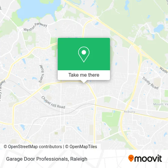 Garage Door Professionals map