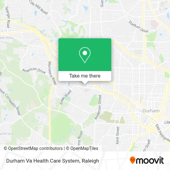 Durham Va Health Care System map