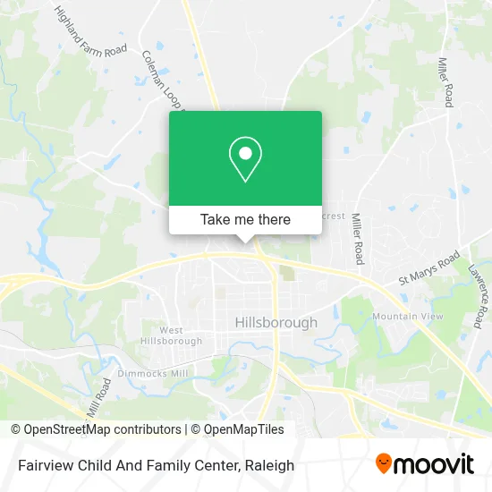 Fairview Child And Family Center map
