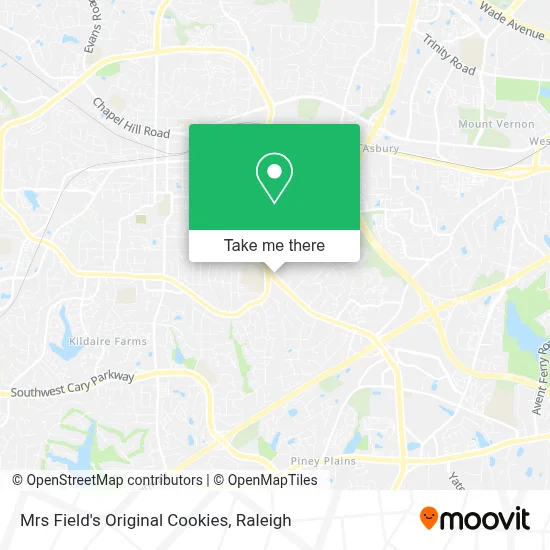 Mrs Field's Original Cookies map