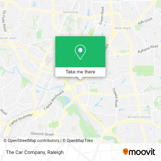 The Car Company map