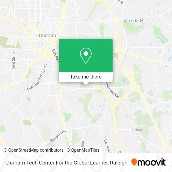 Durham Tech Center For the Global Learner map