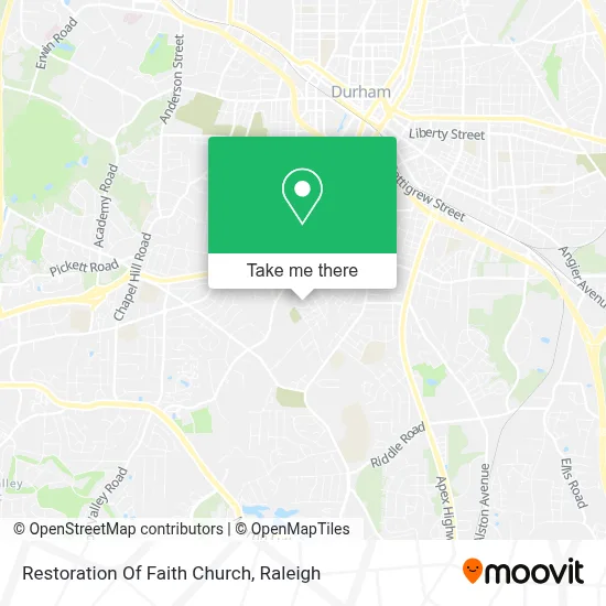 Restoration Of Faith Church map