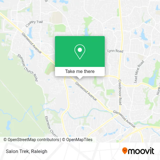 Salon Trek map