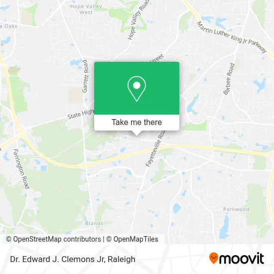 Dr. Edward J. Clemons Jr map