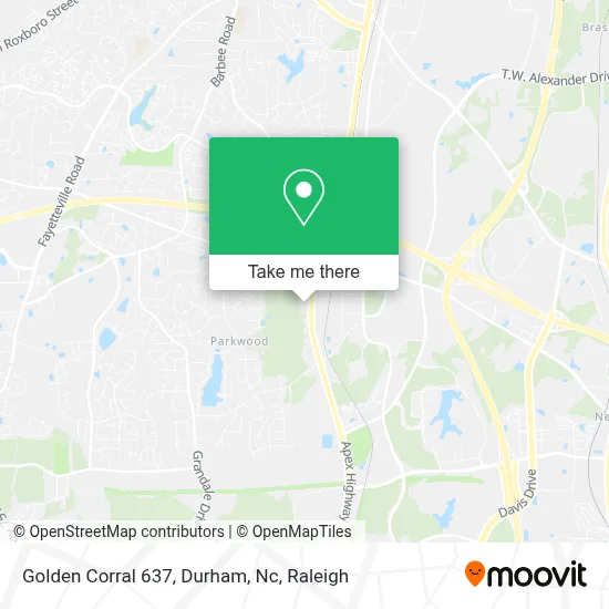 Golden Corral 637, Durham, Nc map