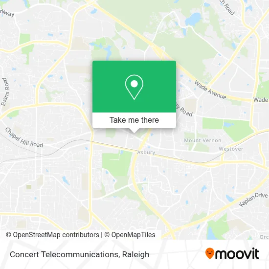 Concert Telecommunications map