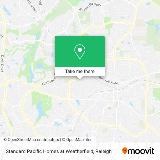 Standard Pacific Homes at Weatherfield map