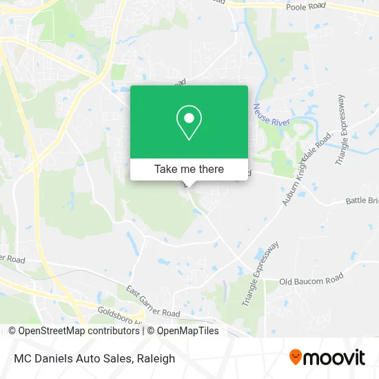 MC Daniels Auto Sales map