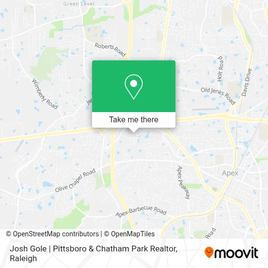 Josh Gole | Pittsboro & Chatham Park Realtor map