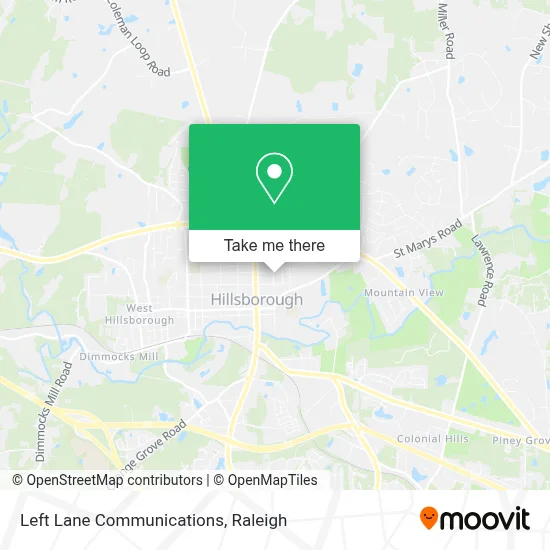 Left Lane Communications map