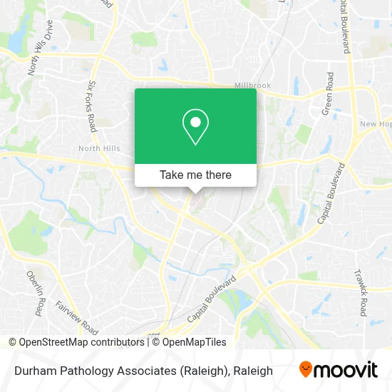 Durham Pathology Associates (Raleigh) map