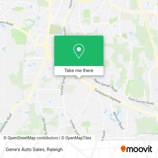 Gene's Auto Sales map