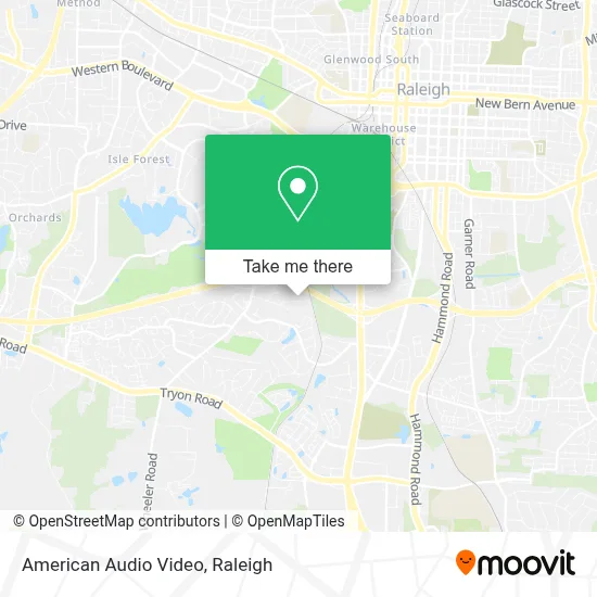 American Audio Video map