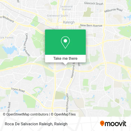 Roca De Salvacion Raleigh map