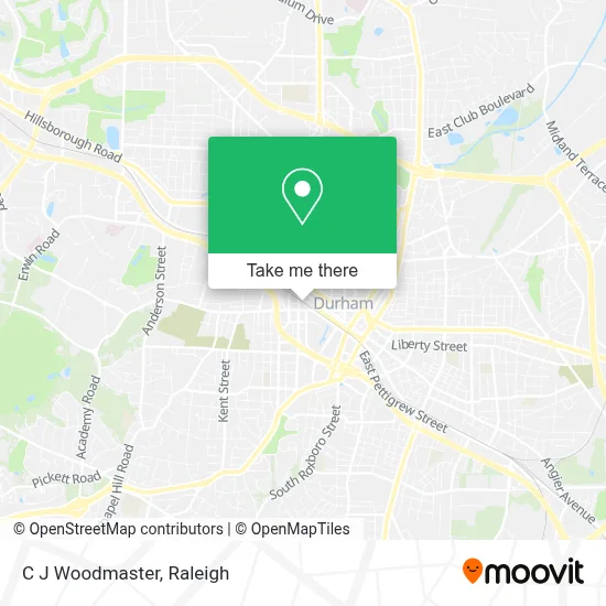 C J Woodmaster map