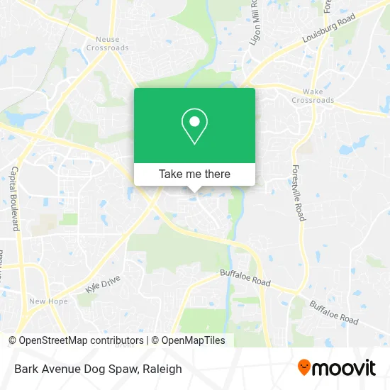 Bark Avenue Dog Spaw map