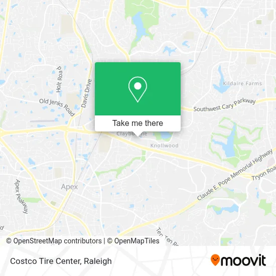 Costco Tire Center map