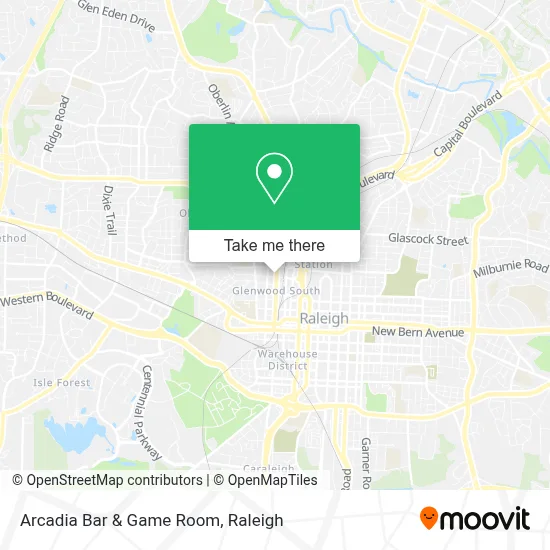 Arcadia Bar & Game Room map
