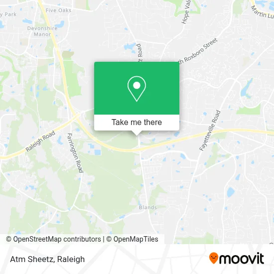 Atm Sheetz map