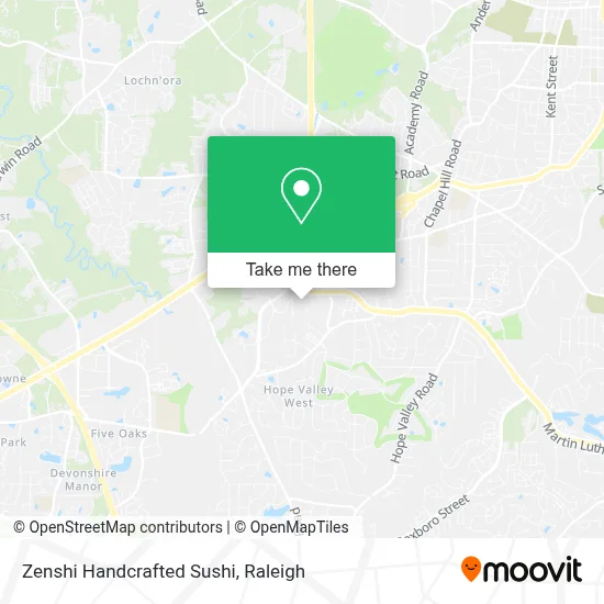 Zenshi Handcrafted Sushi map