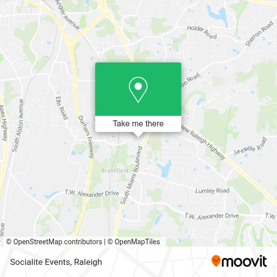 Socialite Events map