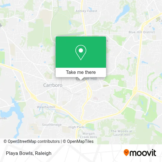 Playa Bowls map