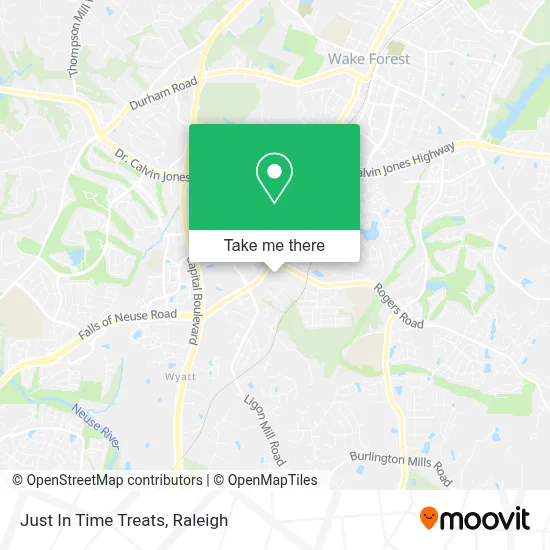 Mapa de Just In Time Treats