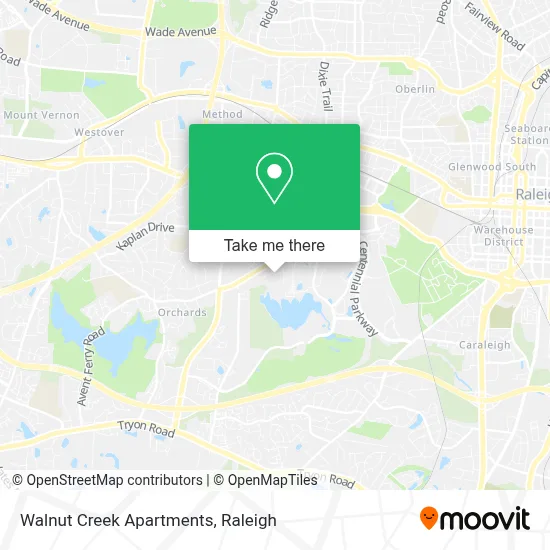 Walnut Creek Apartments map